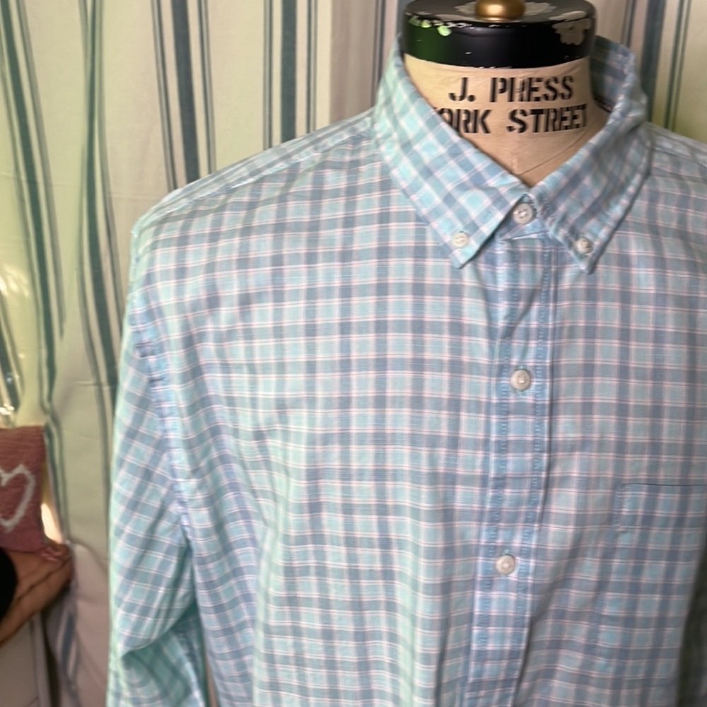 Hawker Rye Toby Summerweight Slub Shirt XL Light Blue Ptp 25” L 34”